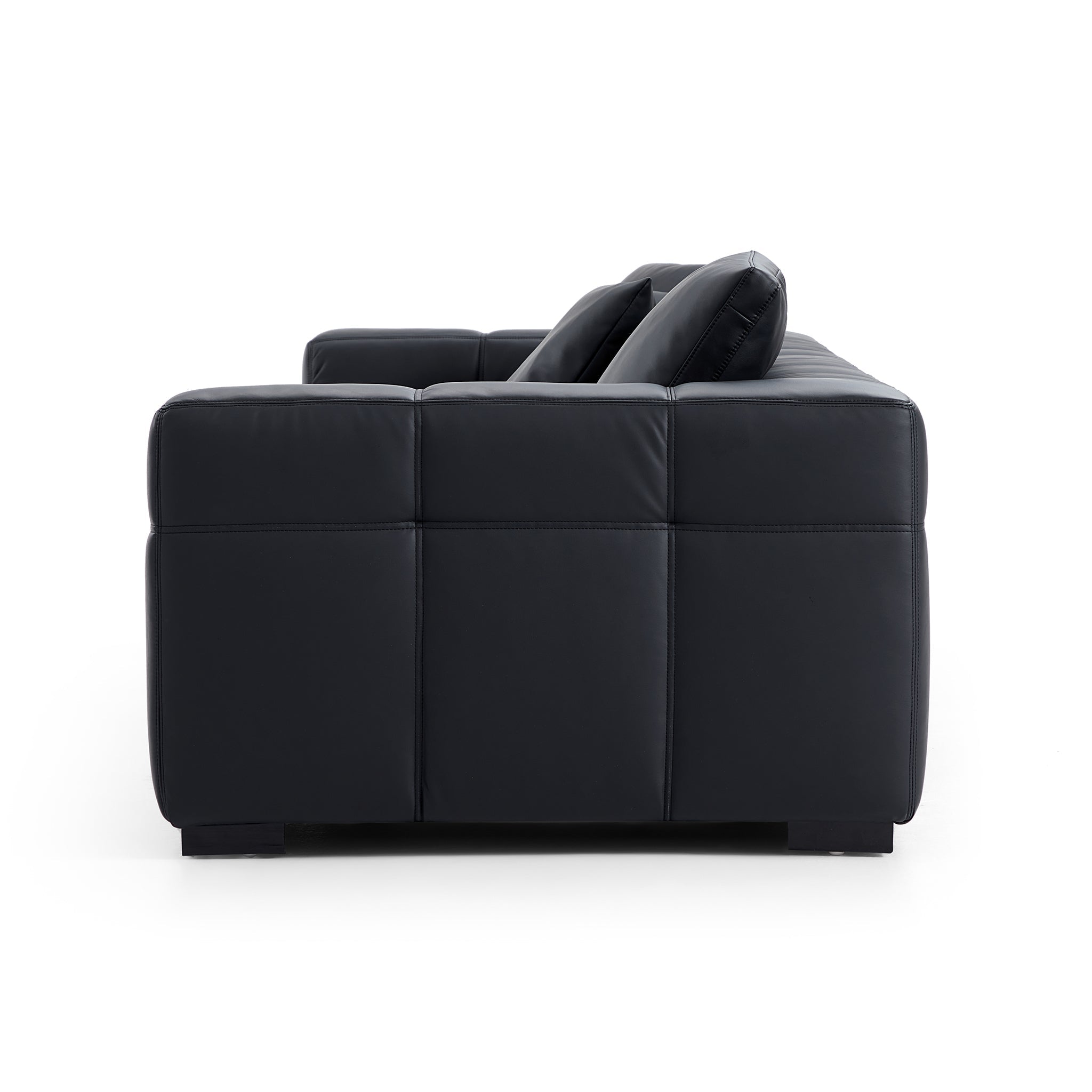 Blazer Black Leather Sofa