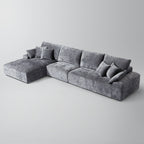 Le canapé d'angle beige Empress