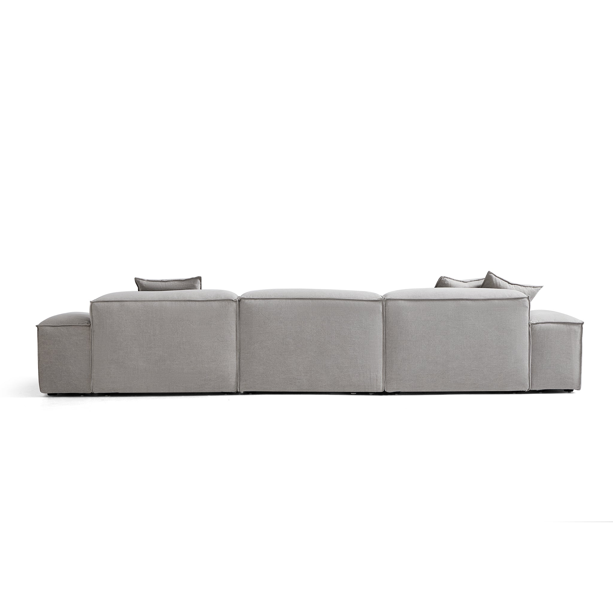 Canapé modulaire Freedom gris neuf avec pouf