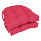 Coussins de chaise d'intérieur en sergé en forme de U de 16 pouces (ensemble de 2, 4 ou 6) - 16 x 16