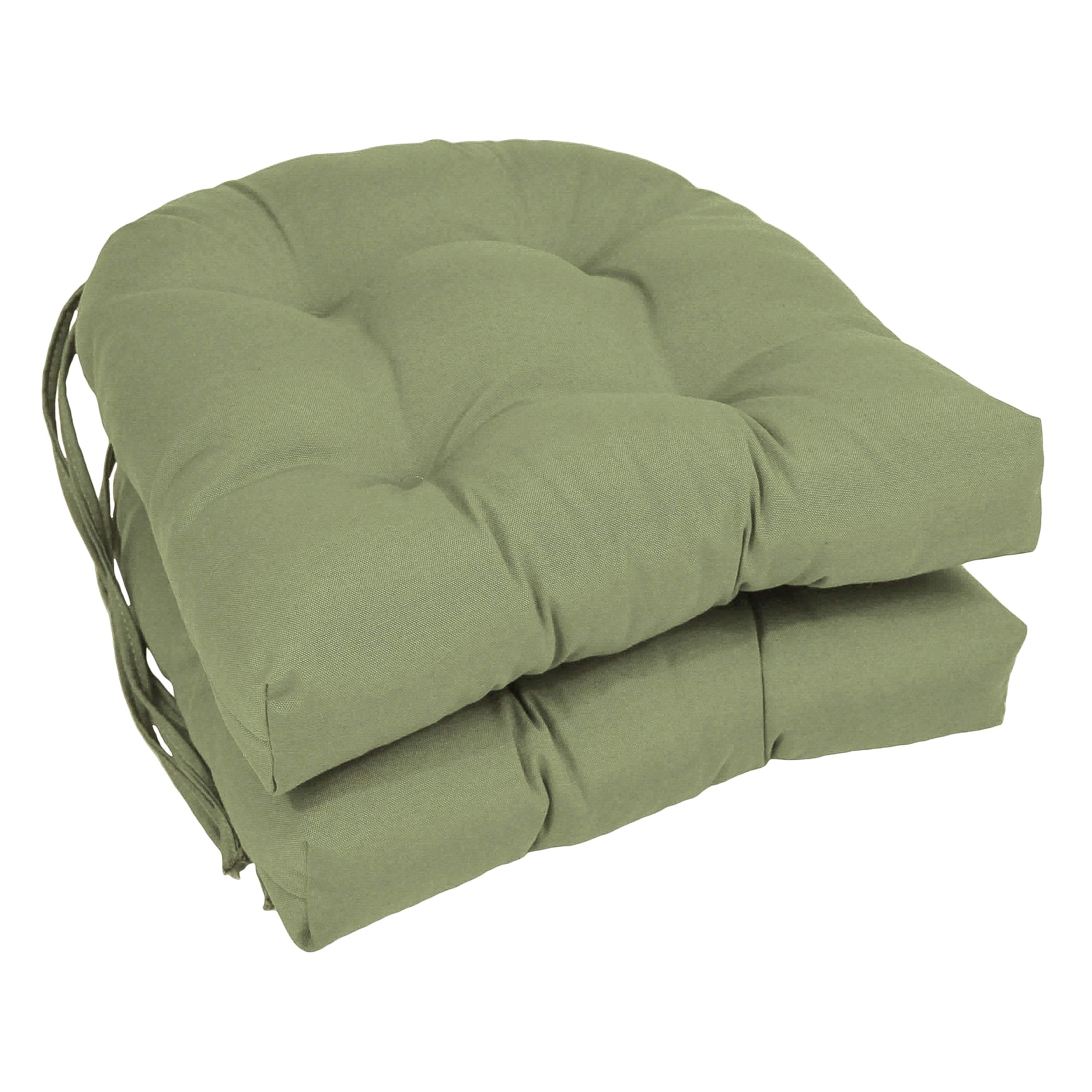 Coussins de chaise d'intérieur en sergé en forme de U de 16 pouces (ensemble de 2, 4 ou 6) - 16 x 16