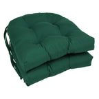 Coussins de chaise d'intérieur en sergé en forme de U de 16 pouces (ensemble de 2, 4 ou 6) - 16 x 16