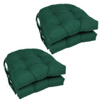 Coussins de chaise d'intérieur en sergé en forme de U de 16 pouces (ensemble de 2, 4 ou 6) - 16 x 16