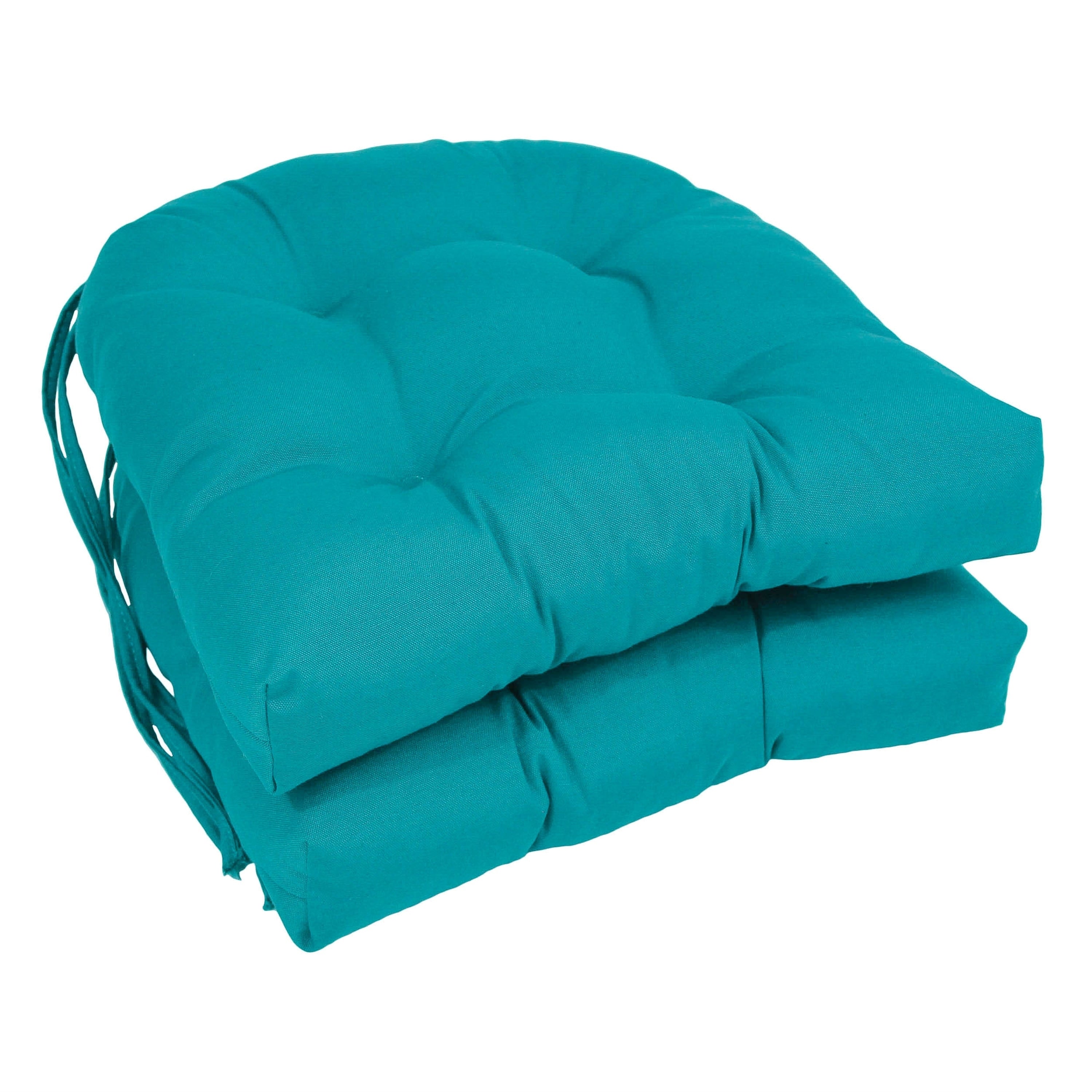 Coussins de chaise d'intérieur en sergé en forme de U de 16 pouces (ensemble de 2, 4 ou 6) - 16 x 16