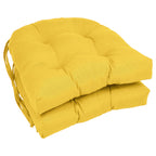 Coussins de chaise d'intérieur en sergé en forme de U de 16 pouces (ensemble de 2, 4 ou 6) - 16 x 16