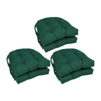 Coussins de chaise d'intérieur en sergé en forme de U de 16 pouces (ensemble de 2, 4 ou 6) - 16 x 16