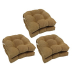 Coussins de chaise d'intérieur en microsuède en forme de U de 16 pouces (lot de 2, 4 ou 6)