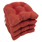 Coussins de chaise d'intérieur en microsuède en forme de U de 16 pouces (lot de 2, 4 ou 6)