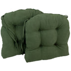 Coussins de chaise d'intérieur en microsuède en forme de U de 16 pouces (lot de 2, 4 ou 6)