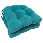 Coussins de chaise d'intérieur en microsuède en forme de U de 16 pouces (lot de 2, 4 ou 6)