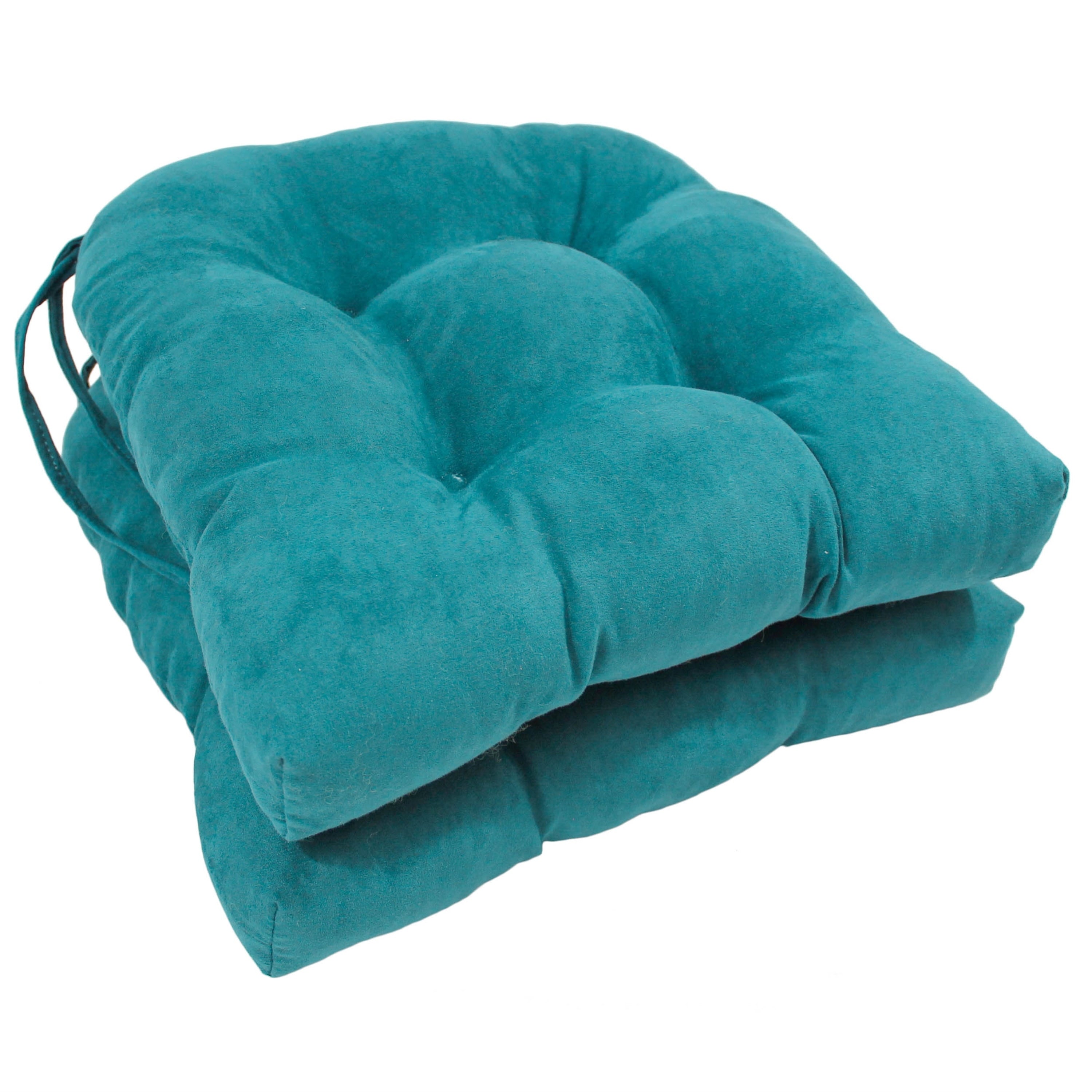Coussins de chaise d'intérieur en microsuède en forme de U de 16 pouces (lot de 2, 4 ou 6)