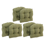 Coussins de chaise d'intérieur en microsuède en forme de U de 16 pouces (lot de 2, 4 ou 6)