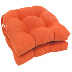 Coussins de chaise d'intérieur en microsuède en forme de U de 16 pouces (lot de 2, 4 ou 6)