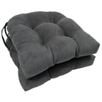 Coussins de chaise d'intérieur en microsuède en forme de U de 16 pouces (lot de 2, 4 ou 6)