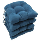Coussins de chaise d'intérieur en microsuède en forme de U de 16 pouces (lot de 2, 4 ou 6)