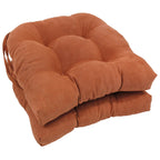 Coussins de chaise d'intérieur en microsuède en forme de U de 16 pouces (lot de 2, 4 ou 6)