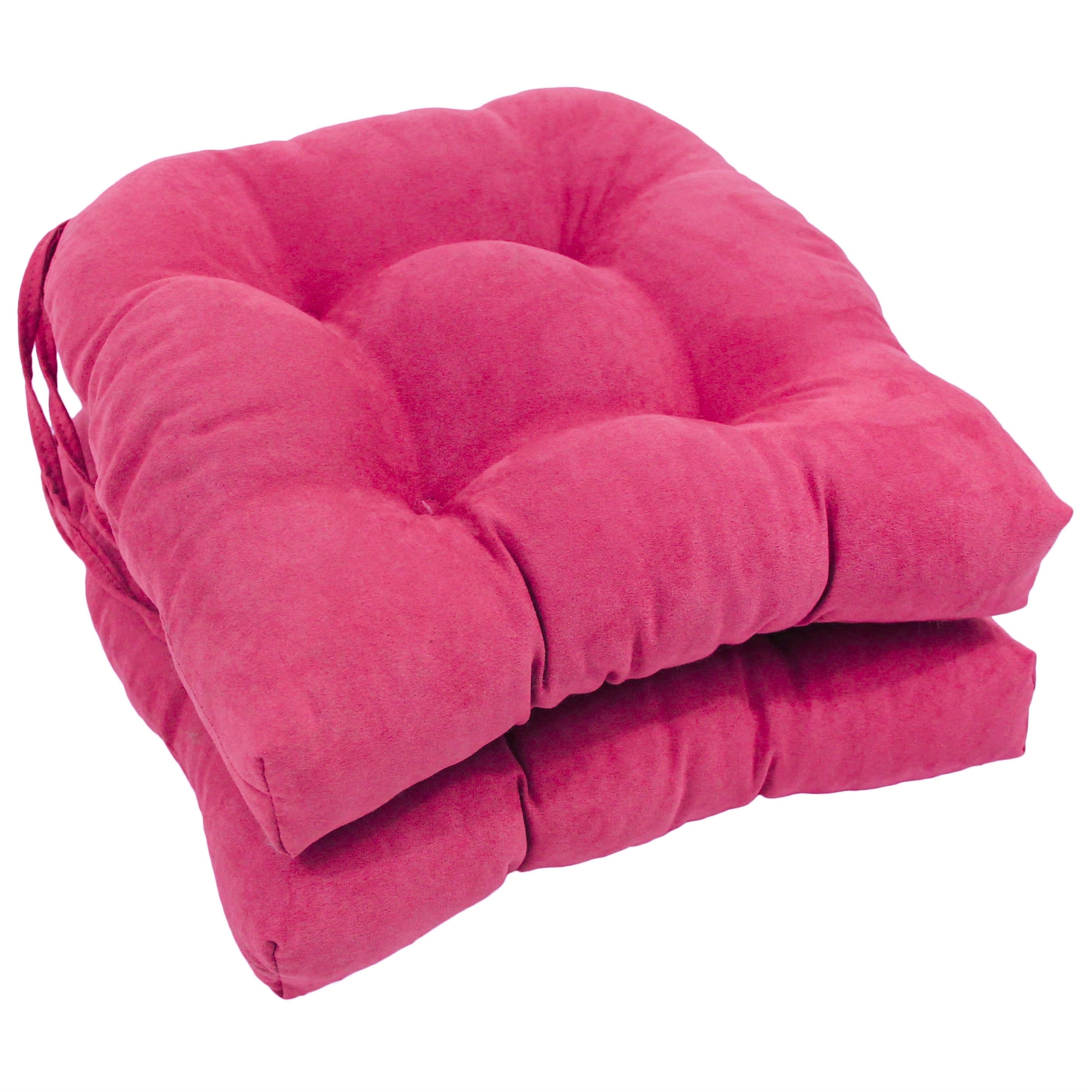 Coussins de chaise d'intérieur en microsuède en forme de U de 16 pouces (lot de 2, 4 ou 6)