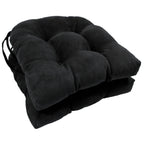 Coussins de chaise d'intérieur en microsuède en forme de U de 16 pouces (lot de 2, 4 ou 6)