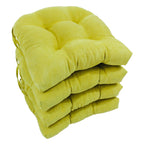 Coussins de chaise d'intérieur en microsuède en forme de U de 16 pouces (lot de 2, 4 ou 6)