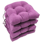 Coussins de chaise d'intérieur en microsuède en forme de U de 16 pouces (lot de 2, 4 ou 6)