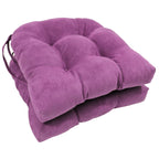 Coussins de chaise d'intérieur en microsuède en forme de U de 16 pouces (lot de 2, 4 ou 6)