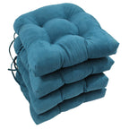 Coussins de chaise d'intérieur en microsuède en forme de U de 16 pouces (lot de 2, 4 ou 6)
