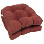 Coussins de chaise d'intérieur en microsuède en forme de U de 16 pouces (lot de 2, 4 ou 6)