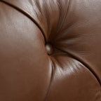 Durango Chesterfield Brown Top Grain Leather Tufted Sofa