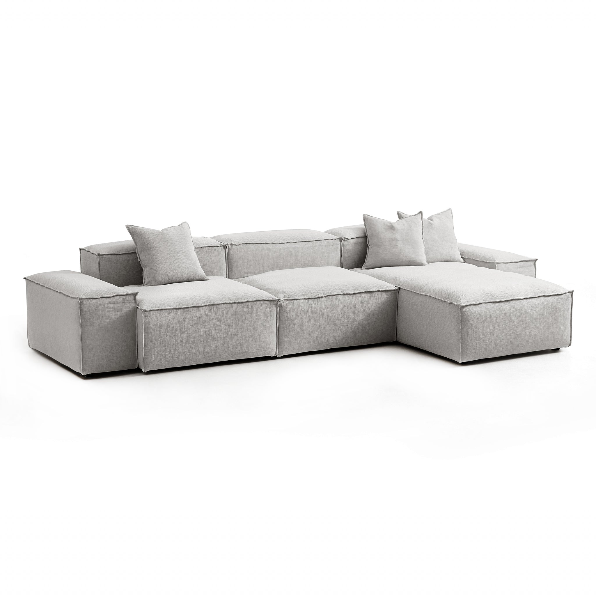 Freedom Modular Gray Sectional Sofa