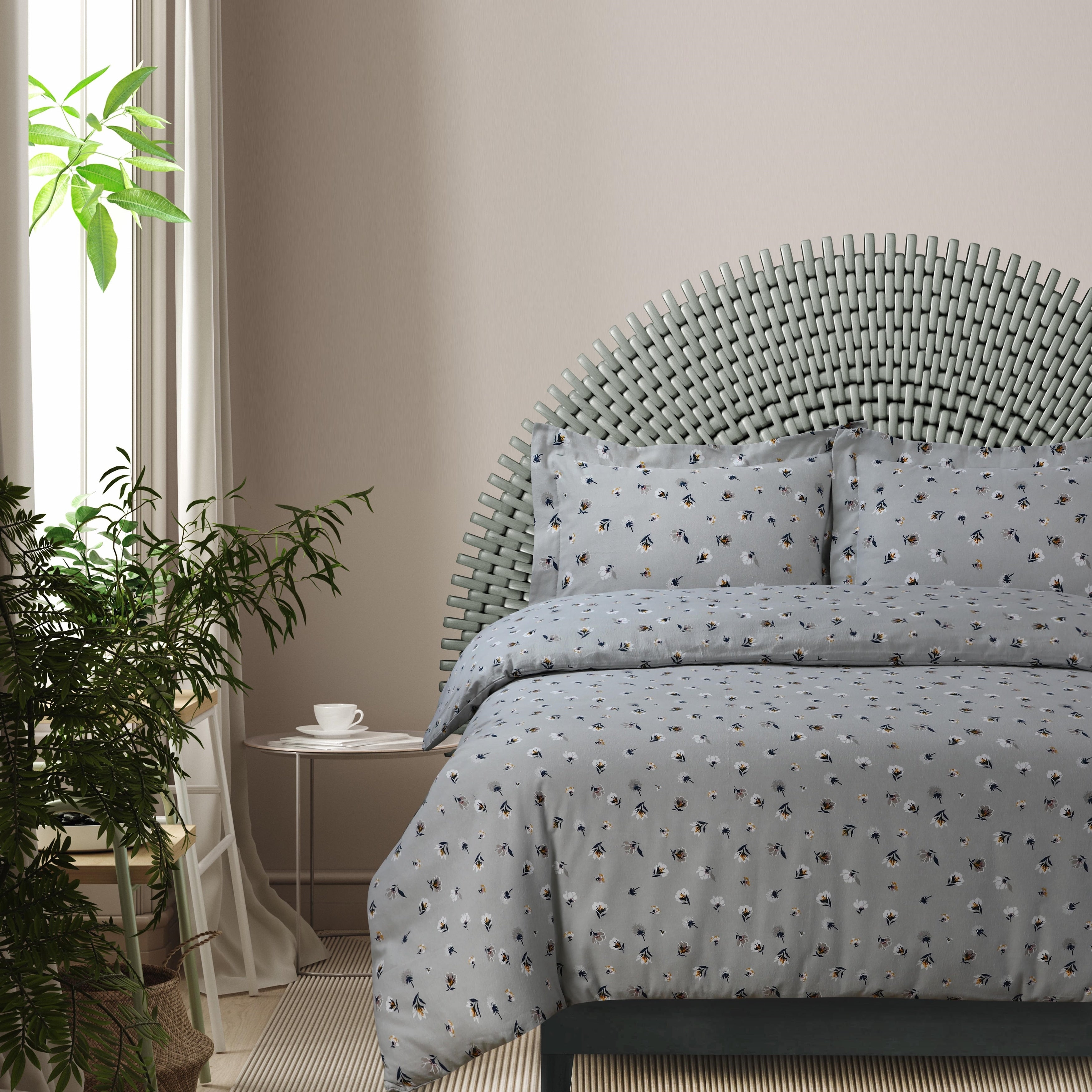 Parure de lit surdimensionnée en flanelle de coton confortable 170 g/m²
