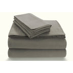 Parure de lit en flanelle douillette 170 g/m² avec poches extra profondes
