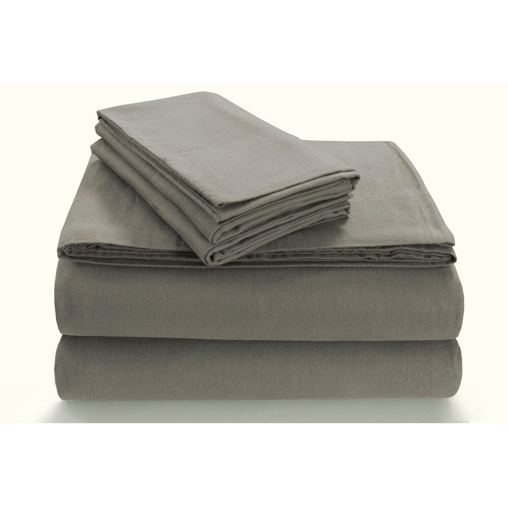 Parure de lit en flanelle douillette 170 g/m² avec poches extra profondes