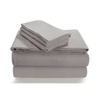 Parure de lit en flanelle douillette 170 g/m² avec poches extra profondes