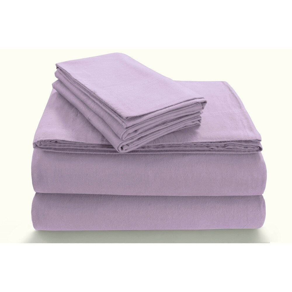 Parure de lit en flanelle douillette 170 g/m² avec poches extra profondes