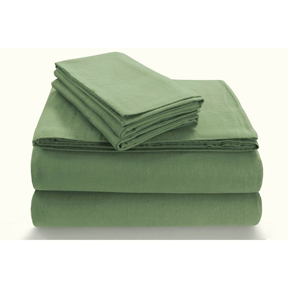 Parure de lit en flanelle douillette 170 g/m² avec poches extra profondes