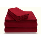 Parure de lit en flanelle douillette 170 g/m² avec poches extra profondes