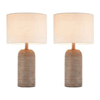 Ensemble de lampes de table de ferme KAWOTI avec ampoules LED (lot de 2) - L 26,7 x H 47,7 cm