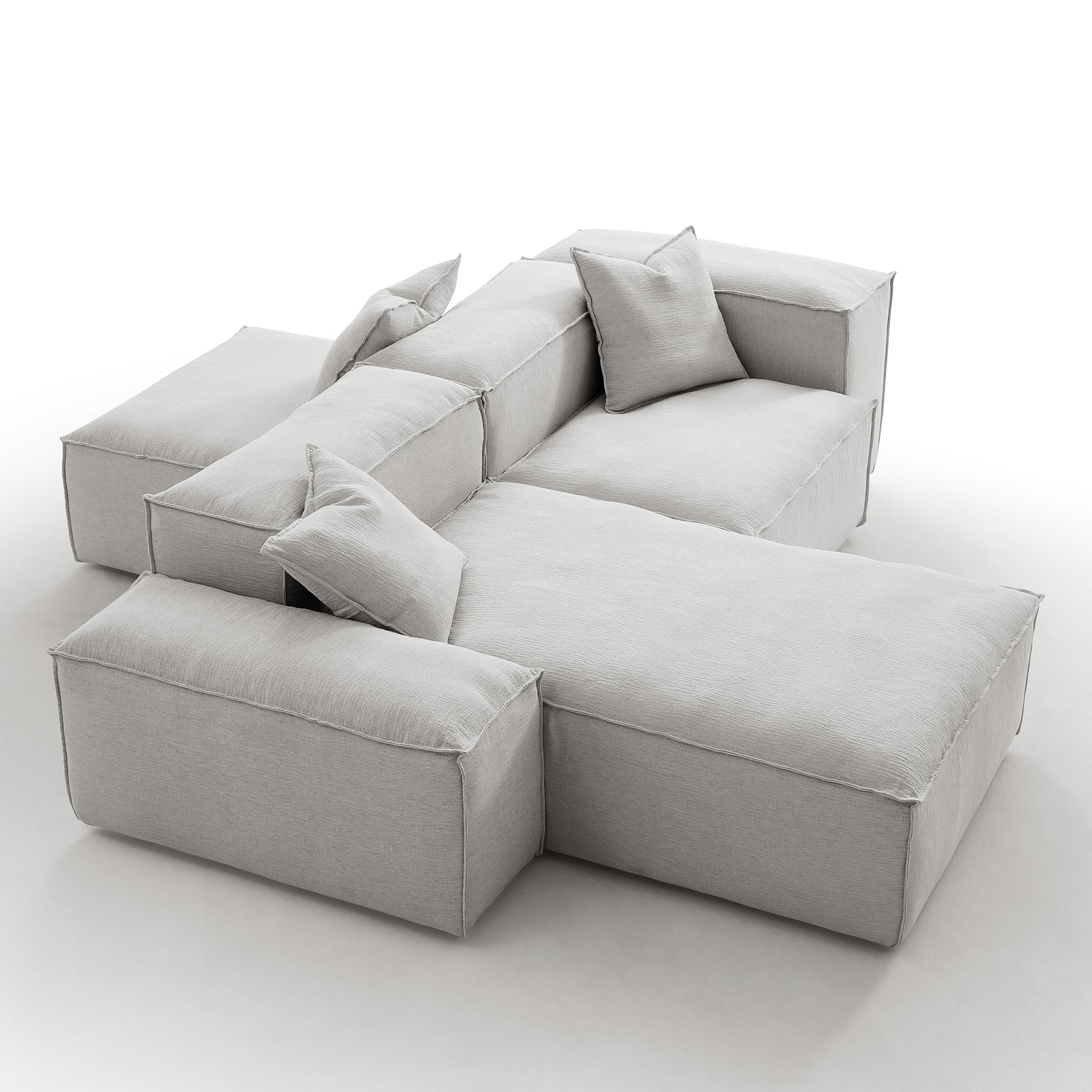 Canapé sectionnel double face Freedom Modular blanc