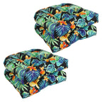 19-inch Rounded Back Indoor/Outdoor Chair Cushions (Set of 4) - 19 x 19