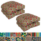 19-inch Rounded Back Indoor/Outdoor Chair Cushions (Set of 4) - 19 x 19