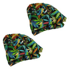 19-inch Rounded Back Indoor/Outdoor Chair Cushions (Set of 4) - 19 x 19