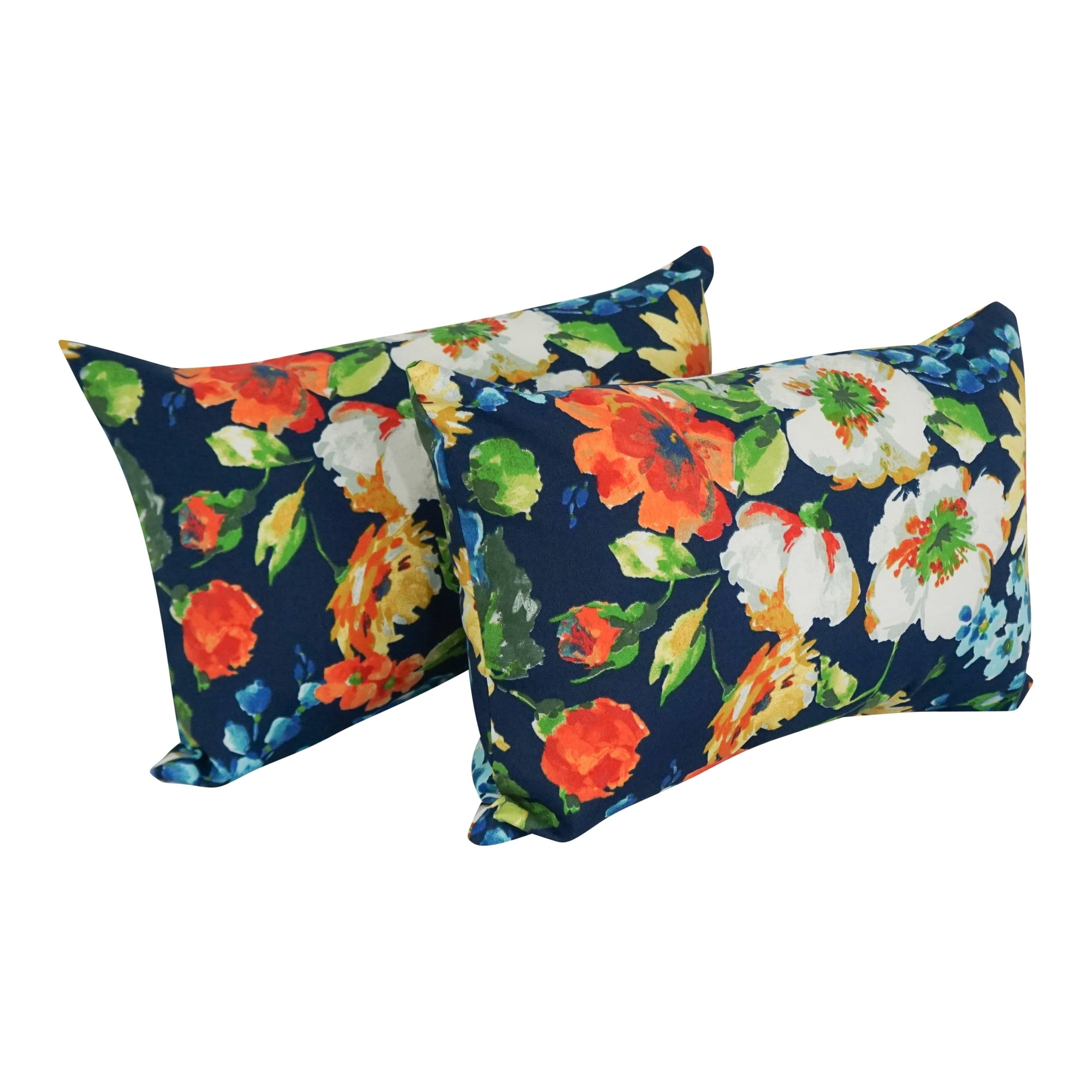 19-inch by 11-inch Outdoor Throw Pillows (Set of 2, Multiple Patterns) - 19 x 11