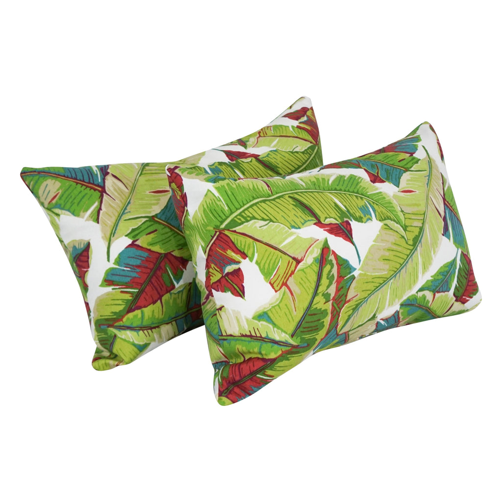 19-inch by 11-inch Outdoor Throw Pillows (Set of 2, Multiple Patterns) - 19 x 11