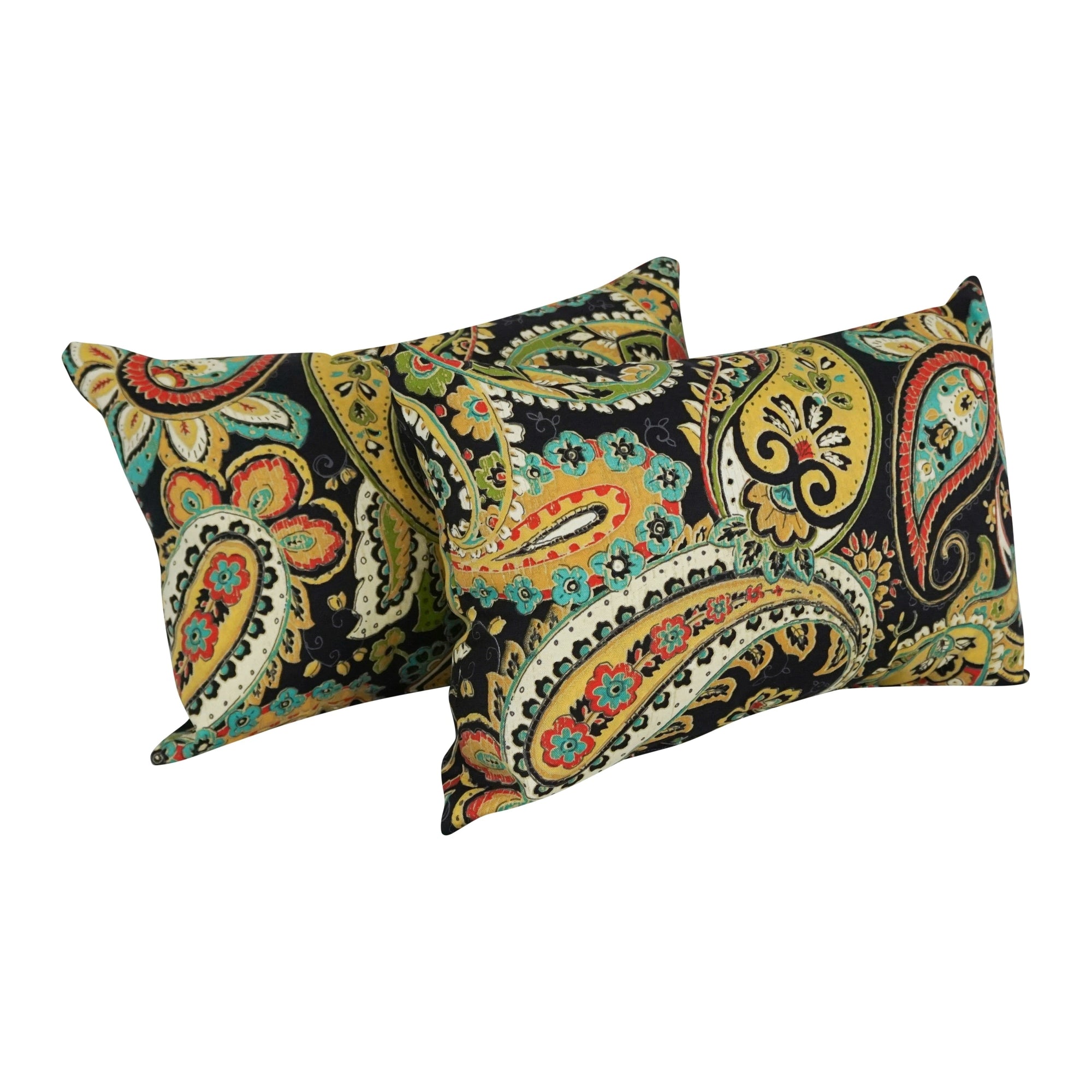 19-inch by 11-inch Outdoor Throw Pillows (Set of 2, Multiple Patterns) - 19 x 11