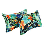 19-inch by 11-inch Outdoor Throw Pillows (Set of 2, Multiple Patterns) - 19 x 11
