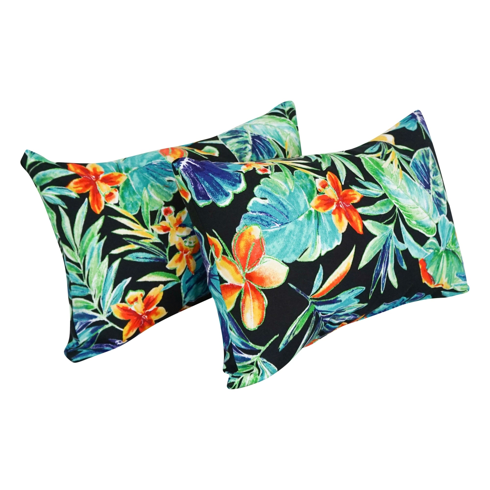 19-inch by 11-inch Outdoor Throw Pillows (Set of 2, Multiple Patterns) - 19 x 11