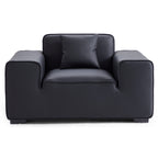 Ensemble de canapés modulaires en cuir marron Domus