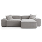 Canapé modulaire Freedom gris neuf avec pouf