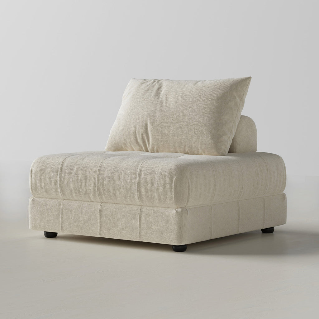 Block Modular White Sectional
