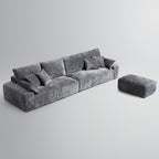 Le canapé et le pouf jaunes Empress